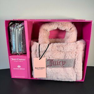 Juicy Couture Dirty Blush Mini Tote & Barrel Coin Purse Gift Box Set - NWT